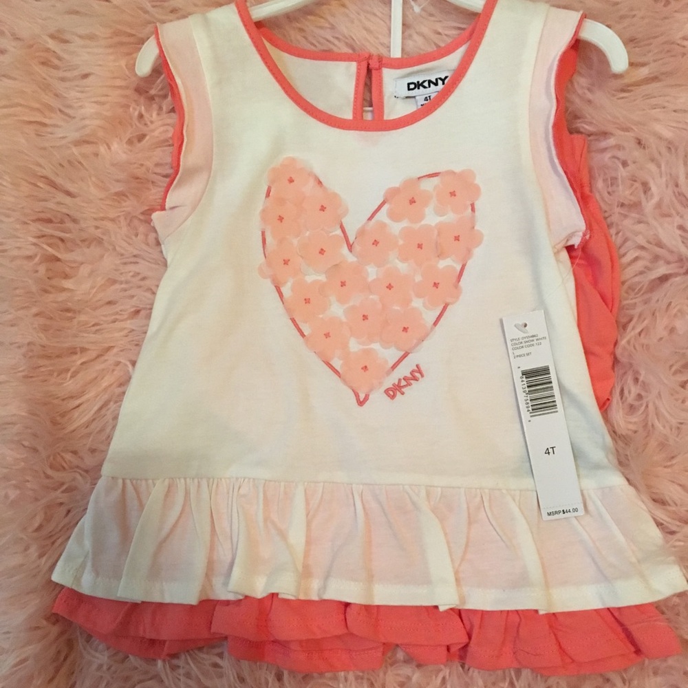 Dkny Toddler Girls Matching Short Set